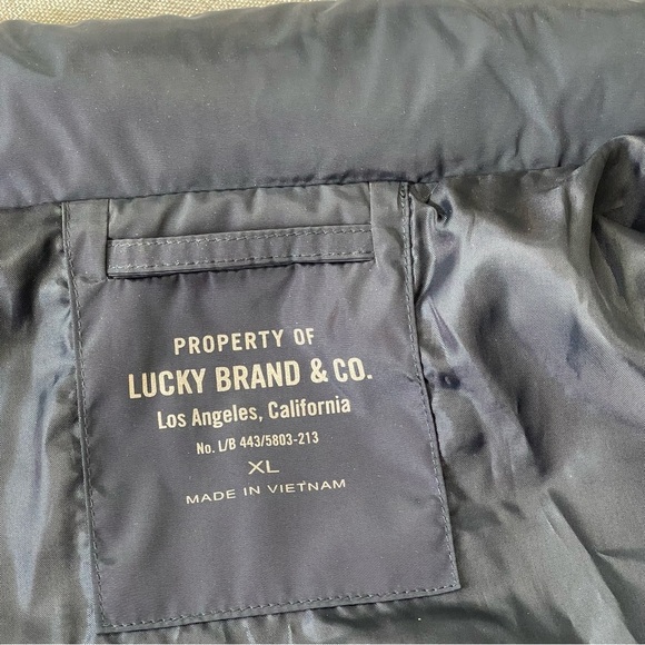New Lucky Brand Men's Black XL Archer Lightweight Hooded Jacket Outdoor Sz XL - Picture 10 of 16